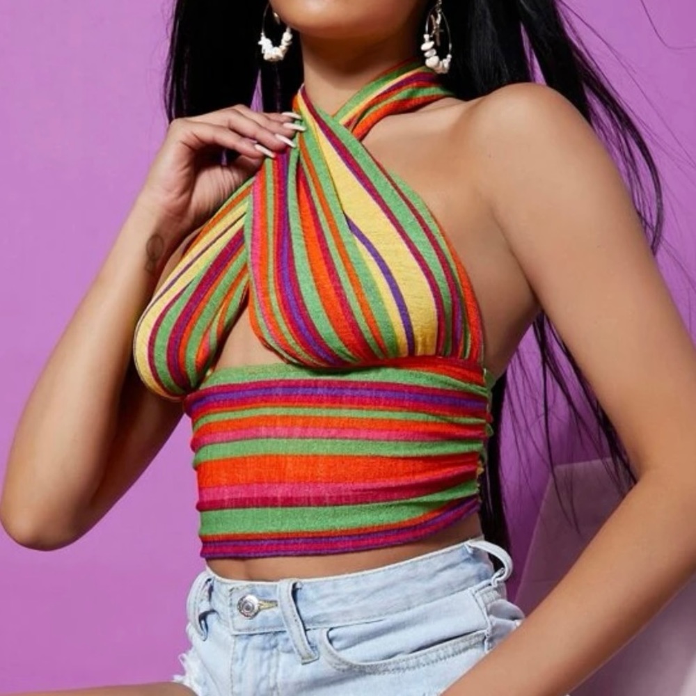 Colorful top! Never worn